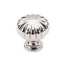 Top Knobs [M1319] Die Cast Zinc Cabinet Knob - Melon Series - Polished Nickel Finish - 1 1/4&quot; Dia.