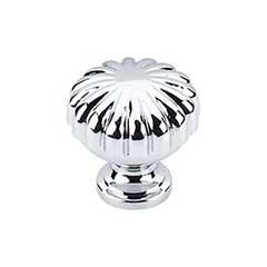 Top Knobs [M1615] Die Cast Zinc Cabinet Knob - Melon Series - Polished Chrome Finish - 1 1/4&quot; Dia.