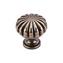 Top Knobs [M321] Die Cast Zinc Cabinet Knob - Melon Series - German Bronze Finish - 1 1/4&quot; Dia.