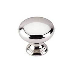 Top Knobs [M1312] Die Cast Zinc Cabinet Knob - Mushroom Series - Polished Nickel Finish - 1 1/4" Dia.