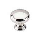 Top Knobs [M1312] Die Cast Zinc Cabinet Knob - Mushroom Series - Polished Nickel Finish - 1 1/4" Dia.