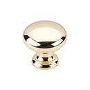 Top Knobs [M279] Die Cast Zinc Cabinet Knob - Mushroom Series - Polished Brass Finish - 1 1/4&quot; Dia.