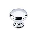 Top Knobs [M280] Die Cast Zinc Cabinet Knob - Mushroom Series - Polished Chrome Finish - 1 1/4&quot; Dia.