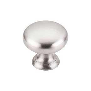Top Knobs [M281] Die Cast Zinc Cabinet Knob - Mushroom Series - Brushed Satin Nickel Finish - 1 1/4" Dia.
