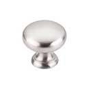 Top Knobs [M281] Die Cast Zinc Cabinet Knob - Mushroom Series - Brushed Satin Nickel Finish - 1 1/4&quot; Dia.