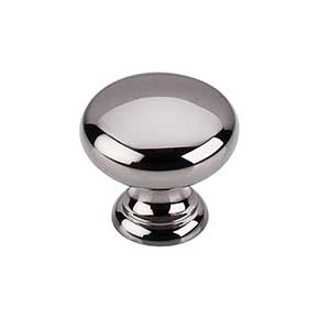 Top Knobs [M282] Die Cast Zinc Cabinet Knob - Mushroom Series - Black Nickel Finish - 1 1/4" Dia.