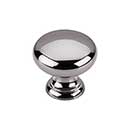 Top Knobs [M282] Die Cast Zinc Cabinet Knob - Mushroom Series - Black Nickel Finish - 1 1/4" Dia.