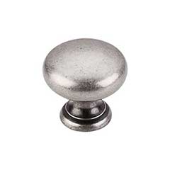 Top Knobs [M286] Die Cast Zinc Cabinet Knob - Mushroom Series - Pewter Antique Finish - 1 1/4&quot; Dia.