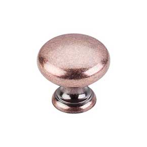 Top Knobs [M289] Die Cast Zinc Cabinet Knob - Mushroom Series - Antique Copper Finish - 1 1/4" Dia.