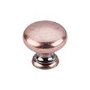 Top Knobs [M289] Die Cast Zinc Cabinet Knob - Mushroom Series - Antique Copper Finish - 1 1/4&quot; Dia.