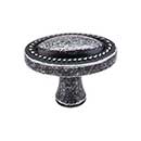 Top Knobs [M348] Die Cast Zinc Cabinet Knob - Oval Rope Series - Black Iron Finish - 1 1/4&quot; L