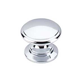 Top Knobs [M350] Die Cast Zinc Cabinet Knob - Ray Series - Polished Chrome Finish - 1 1/4" Dia.