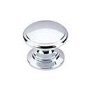 Top Knobs [M350] Die Cast Zinc Cabinet Knob - Ray Series - Polished Chrome Finish - 1 1/4" Dia.