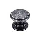 Top Knobs [M353] Die Cast Zinc Cabinet Knob - Ray Series - Black Iron Finish - 1 1/4&quot; Dia.