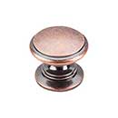 Top Knobs [M357] Die Cast Zinc Cabinet Knob - Ray Series - Antique Copper Finish - 1 1/4" Dia.