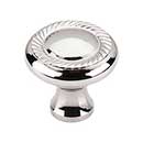 Top Knobs [M1585] Die Cast Zinc Cabinet Knob - Swirl Cut Series - Polished Nickel Finish - 1 1/4&quot; Dia.