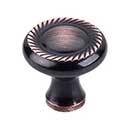 Top Knobs [M1586] Die Cast Zinc Cabinet Knob - Swirl Cut Series - Tuscan Bronze Finish - 1 1/4" Dia.