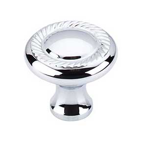 Top Knobs [M325] Die Cast Zinc Cabinet Knob - Swirl Cut Series - Polished Chrome Finish - 1 1/4" Dia.