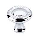 Top Knobs [M325] Die Cast Zinc Cabinet Knob - Swirl Cut Series - Polished Chrome Finish - 1 1/4" Dia.
