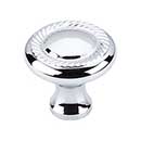 Top Knobs [M325] Die Cast Zinc Cabinet Knob - Swirl Cut Series - Polished Chrome Finish - 1 1/4" Dia.