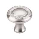 Top Knobs [M326] Die Cast Zinc Cabinet Knob - Swirl Cut Series - Brushed Satin Nickel Finish - 1 1/4" Dia.