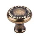 Top Knobs [M330] Die Cast Zinc Cabinet Knob - Swirl Cut Series - German Bronze Finish - 1 1/4" Dia.