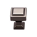 Top Knobs [TK700AG] Die Cast Zinc Cabinet Knob - Ascendra Series - Ash Gray Finish - 1" Sq.