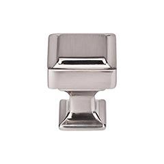 Top Knobs [TK700BSN] Die Cast Zinc Cabinet Knob - Ascendra Series - Brushed Satin Nickel Finish - 1&quot; Sq.