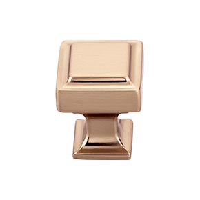 Top Knobs [TK700HB] Die Cast Zinc Cabinet Knob - Transcend Series - Honey Bronze Finish - 1" Sq.