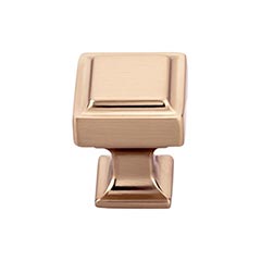 Top Knobs [TK700HB] Die Cast Zinc Cabinet Knob - Ascendra Series - Honey Bronze Finish - 1" Sq.