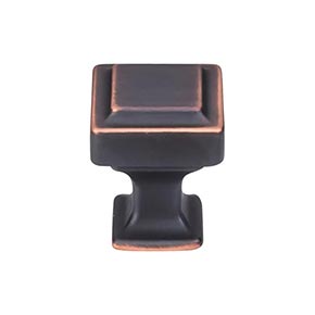 Top Knobs [TK700UM] Die Cast Zinc Cabinet Knob - Transcend Series - Umbrio Finish - 1" Sq.