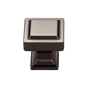 Top Knobs [TK701AG] Die Cast Zinc Cabinet Knob - Transcend Series - Ash Gray Finish - 1 1/8" Sq.