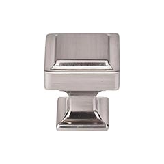 Top Knobs [TK701BSN] Die Cast Zinc Cabinet Knob - Ascendra Series - Brushed Satin Nickel Finish - 1 1/8&quot; Sq.