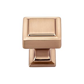 Top Knobs [TK701HB] Die Cast Zinc Cabinet Knob - Transcend Series - Honey Bronze Finish - 1 1/8" Sq.