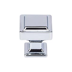 Top Knobs [TK701PC] Die Cast Zinc Cabinet Knob - Ascendra Series - Polished Chrome Finish - 1 1/8&quot; Sq.