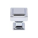 Top Knobs [TK701PC] Die Cast Zinc Cabinet Knob - Ascendra Series - Polished Chrome Finish - 1 1/8" Sq.