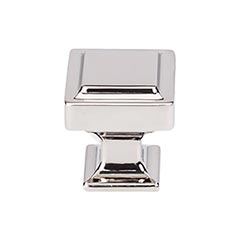 Top Knobs [TK701PN] Die Cast Zinc Cabinet Knob - Ascendra Series - Polished Nickel Finish - 1 1/8&quot; Sq.