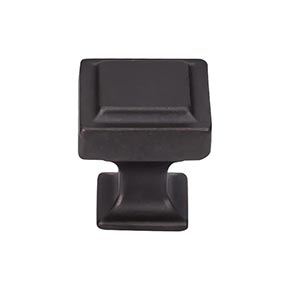 Top Knobs [TK701SAB] Die Cast Zinc Cabinet Knob - Transcend Series - Sable Finish - 1 1/8" Sq.