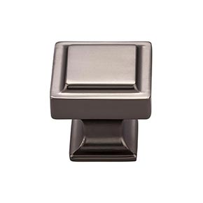 Top Knobs [TK702AG] Die Cast Zinc Cabinet Knob - Transcend Series - Ash Gray Finish - 1 1/4" Sq.