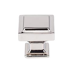 Top Knobs [TK702PN] Die Cast Zinc Cabinet Knob - Ascendra Series - Polished Nickel Finish - 1 1/4" Sq.