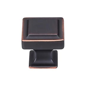 Top Knobs [TK702UM] Die Cast Zinc Cabinet Knob - Transcend Series - Umbrio Finish - 1 1/4" Sq.