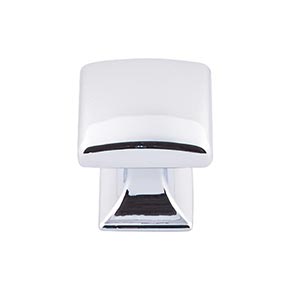 Top Knobs [TK721PC] Die Cast Zinc Cabinet Knob - Contour Series - Polished Chrome Finish - 1 1/8" Sq.