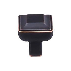Top Knobs [TK670UM] Die Cast Zinc Cabinet Knob - Podium Series - Umbrio Finish - 1" Sq.