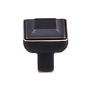 Top Knobs [TK670UM] Die Cast Zinc Cabinet Knob - Podium Series - Umbrio Finish - 1" Sq.