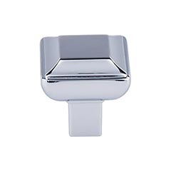 Top Knobs [TK671PC] Die Cast Zinc Cabinet Knob - Podium Series - Polished Chrome Finish - 1 1/8" Sq.
