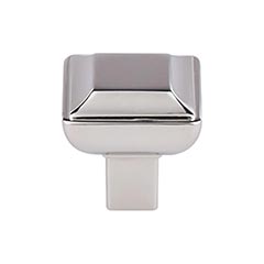 Top Knobs [TK671PN] Die Cast Zinc Cabinet Knob - Podium Series - Polished Nickel Finish - 1 1/8" Sq.