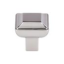 Top Knobs [TK671PN] Die Cast Zinc Cabinet Knob - Podium Series - Polished Nickel Finish - 1 1/8" Sq.