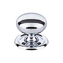 Top Knobs [M1890] Solid Brass Cabinet Knob - Victoria Series - Polished Chrome Finish - 1 1/4" Dia.