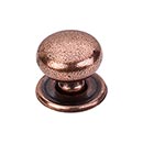 Top Knobs [M26] Solid Brass Cabinet Knob - Victoria Series - Old English Copper Finish - 1 1/4" Dia.