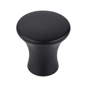 Top Knobs [TK590BLK] Die Cast Zinc Cabinet Knob - Oculus Series - Flat Black Finish - 7/8" Dia.